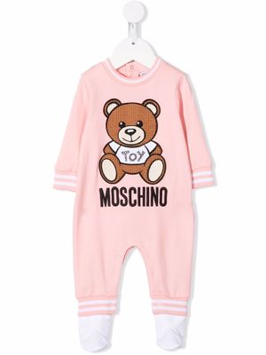 Moschino Kids pyjama à imprimé Toy Bear - Rose