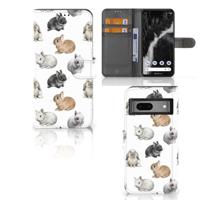 Telefoonhoesje | Met pasjeshouder | voor Google Pixel 7 Konijntjes