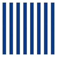 Servetten - blauw/wit gestreept - 60x - 33 x 33 cm - 3-laags - Feest/decoratie servetten