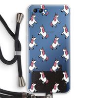 Eenhoorns overal: Honor 10 Transparant Hoesje met koord