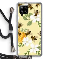 No flowers without bees: Samsung Galaxy A42 5G Transparant Hoesje met koord