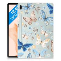 Back Case voor Samsung Galaxy Tab S7FE Vlinder