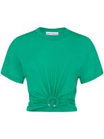 Rabanne t-shirt froncé à manches courtes - Vert - thumbnail