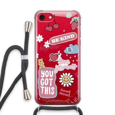 Positivity: iPhone SE 2020 Transparant Hoesje met koord