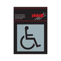 Bord Alulook Toegankelijk voor rolstoel - 80x80 mm zelfklev. - thumbnail