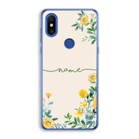 Gele bloemen: Xiaomi Mi Mix 3 Transparant Hoesje