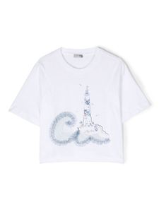 Il Gufo graphic-print cotton T-shirt - Blanc