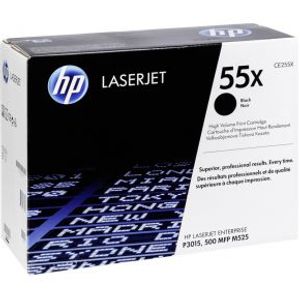 HP 55X originele high-capacity zwarte LaserJet tonercartridge