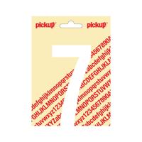 Plakcijfer Nobel 120mm wit 7 - Pickup