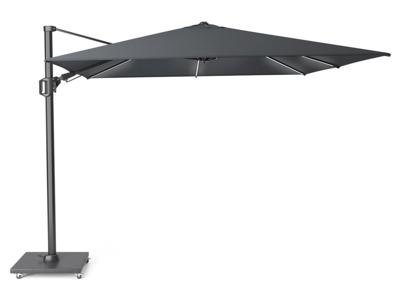 Zweefparasol Challenger T2 Glow 300x300 cm antraciet zonwering - Platinum