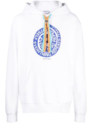 Marcelo Burlon County of Milan hoodie en coton à imprimé spirale - Blanc