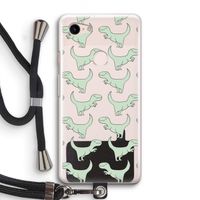 Dinos: Pixel 3 Transparant Hoesje met koord