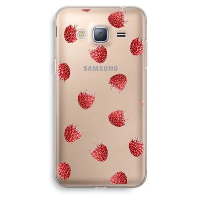 Framboosjes: Samsung Galaxy J3 (2016) Transparant Hoesje