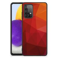 Backcover voor Samsung Galaxy A72 (5G/4G) Polygon Red