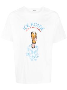 BODE t-shirt en coton à slogan imprimé - Blanc