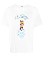 BODE t-shirt en coton à slogan imprimé - Blanc - thumbnail