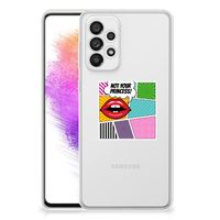 Samsung Galaxy A73 5G Silicone Back Cover Popart Princess