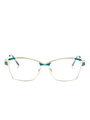 Cazal lunettes de vue à monture rectangulaire - Vert
