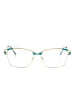 Cazal lunettes de vue à monture rectangulaire - Vert