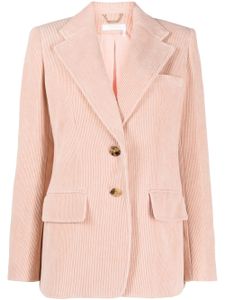 Chloé blazer en velours côtelé - Rose