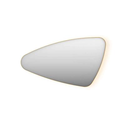 Spiegel Organisch INK SP23 120x70 cm Met Verlichting en Spiegelverwarming Links Mat Goud