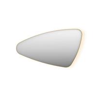 Spiegel Organisch INK SP23 120x70 cm Met Verlichting en Spiegelverwarming Links Mat Goud