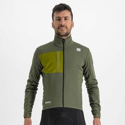 Sportful Super lange mouw fietsjack groen heren XL