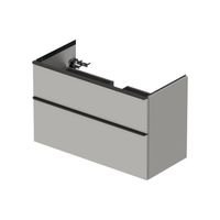 Badmeubel Duravit D-Neo Wand 101x46.2x62.5 cm Mat Betongrijs Duravit