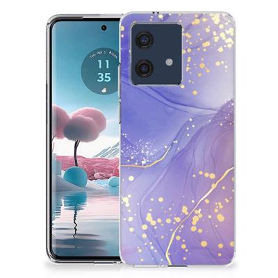 Smartphone hoesje voor Motorola Edge 40 Neo Watercolor Paars