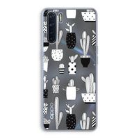 Cactusmotief: Oppo A91 Transparant Hoesje