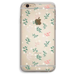 Small white flowers: iPhone 6 Plus / 6S Plus Transparant Hoesje