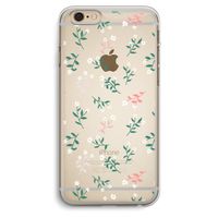 Small white flowers: iPhone 6 Plus / 6S Plus Transparant Hoesje