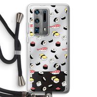 Sushi time: Huawei P40 Pro Plus Transparant Hoesje met koord