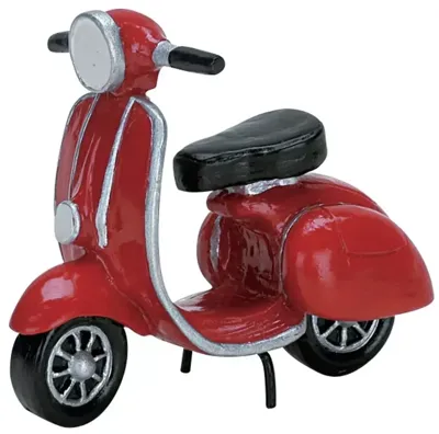Lemax red moped kerstdorp accessoire 2007