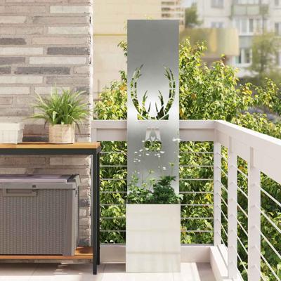 Tuin Privacy Screen Zilver 32 x 140 cm Gegalvaniseerd staal