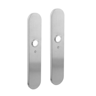 Schild verdekt 220x42mm blind RVS