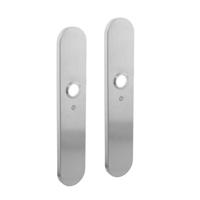 Schild verdekt 220x42mm blind RVS
