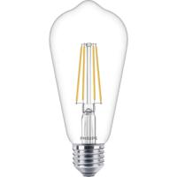 Philips Lighting 76305300 LED-lamp Energielabel E (A - G) E27 Speciale vorm 7 W = 60 W Warmwit (Ø x l) 6.4 cm x 14 cm 1 stuk(s) - thumbnail