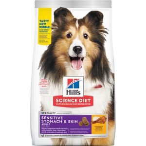 Hill's Adult Sensitive Stomach & Skin Medium met kip hondenvoer 2 x 14 kg