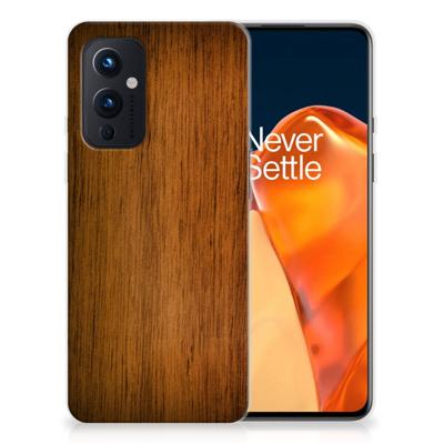 OnePlus 9 | Bumper Hoesje | Donker Hout