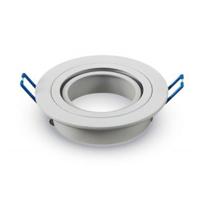 Pittsburg LED Inbouwspot - Kantelbaar armatuur - Diameter 90mm - GU10 Fitting incl. lamphouder - Rond - IP20 voor binnen - Wit