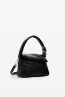 Middelgrote leren tas - BLACK - U