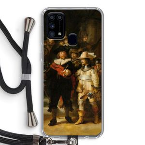 De Nachtwacht: Samsung Galaxy M31 Transparant Hoesje met koord