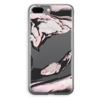 Roze stroom: iPhone 8 Plus Transparant Hoesje