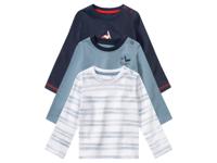 lupilu Baby t-shirts (74/80, Wit/marine/blauw)