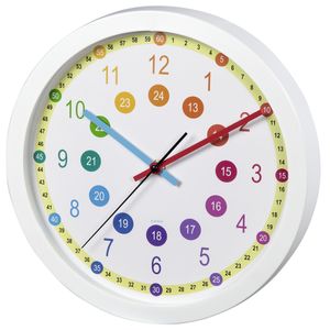 Hama Wandklok Voor Kinderen Easy Learning Diameter 30 Cm Geluidsarm