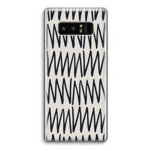 Marrakech Zigzag: Samsung Galaxy Note 8 Transparant Hoesje