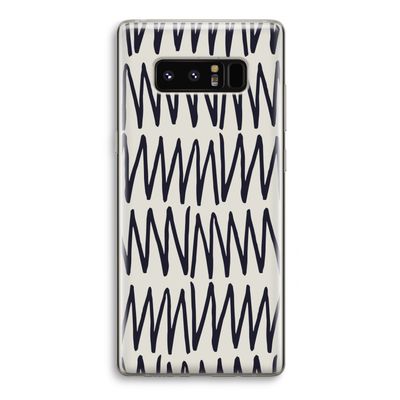 Marrakech Zigzag: Samsung Galaxy Note 8 Transparant Hoesje