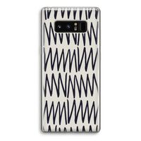 Marrakech Zigzag: Samsung Galaxy Note 8 Transparant Hoesje