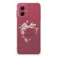 Motorola Moto G55 Stevig | Bumper Hoesje | Boho Text
